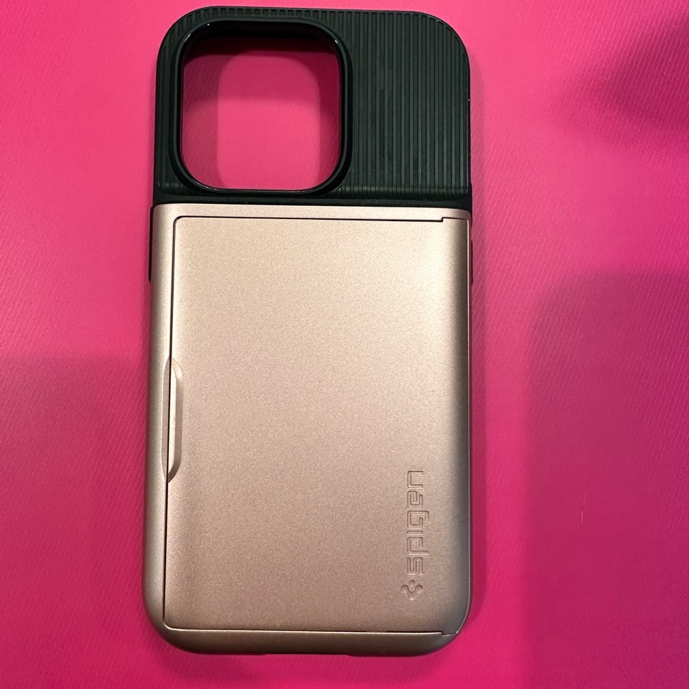 Spigen Rose Gold and Black Phone Case